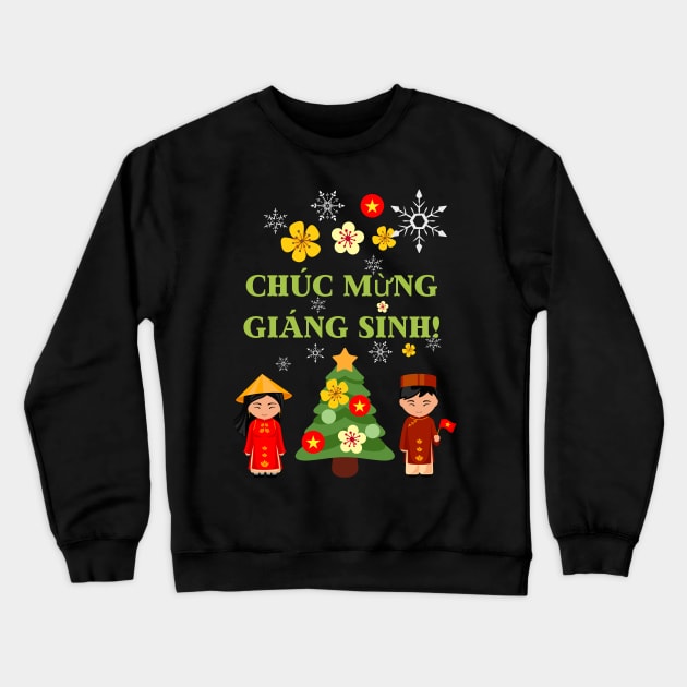 Merry Christmas Vietnamese Crewneck Sweatshirt by stressless